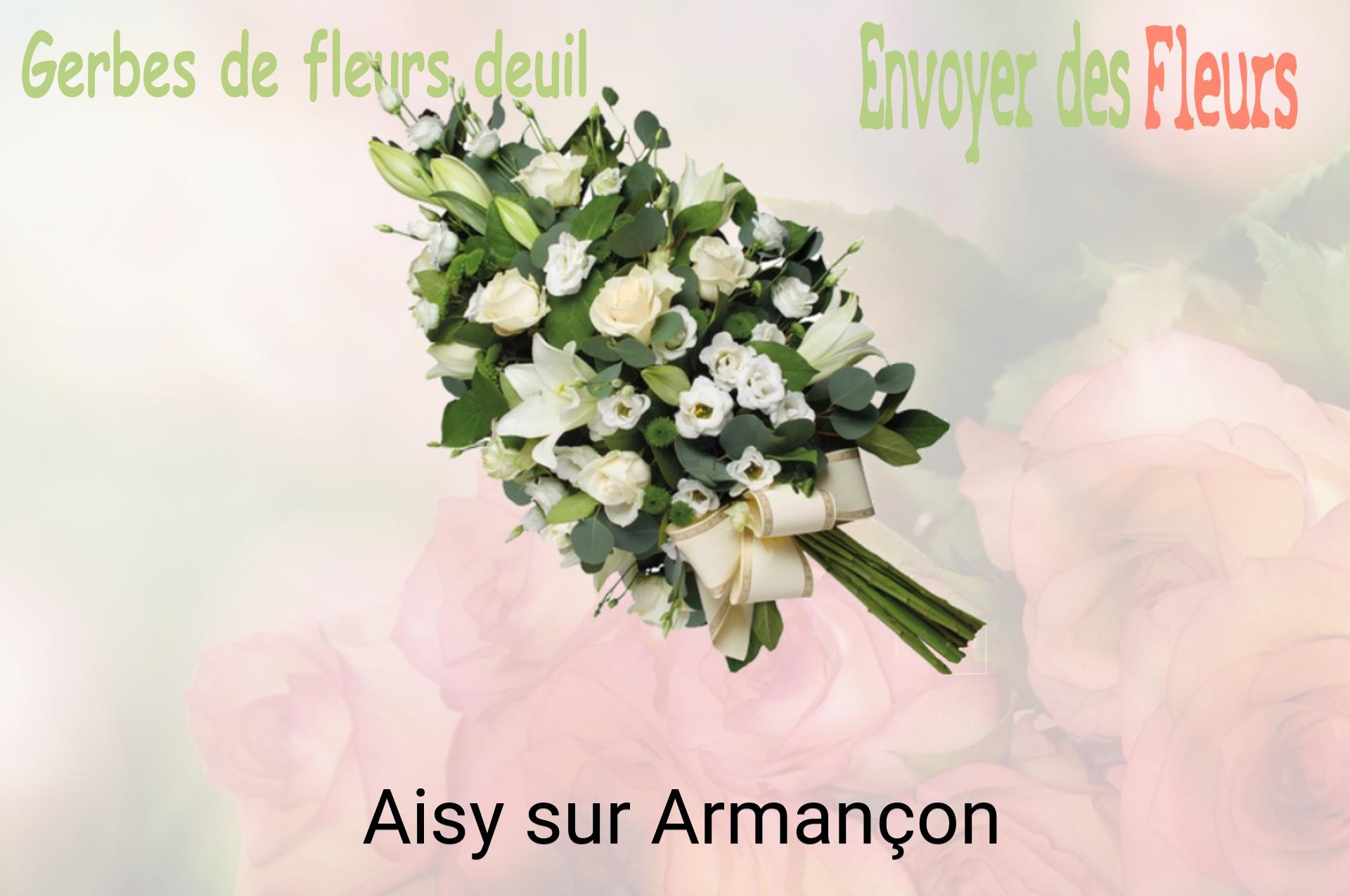 Gerbe de fleurs de deuil livrée à Aisy-sur-Armançon